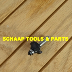 Kwartrondfrees R  6,3mm HW-hardmetaal schacht 8mm met geleidelager | 24373-5-25463